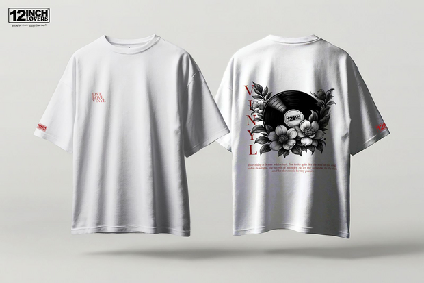 NEW! Live Love Vinyl T-Shirt (White)